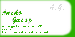 aniko gaisz business card